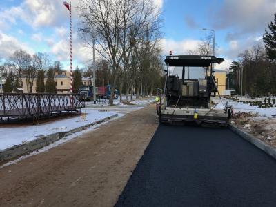 Białystok - budiowa drogi wewnętrznej dla 25 WOG w Białymstoku